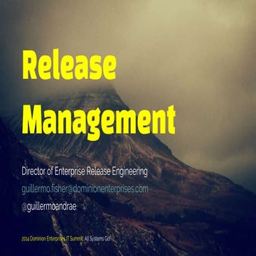 Release Management - DE IT Summit 2014