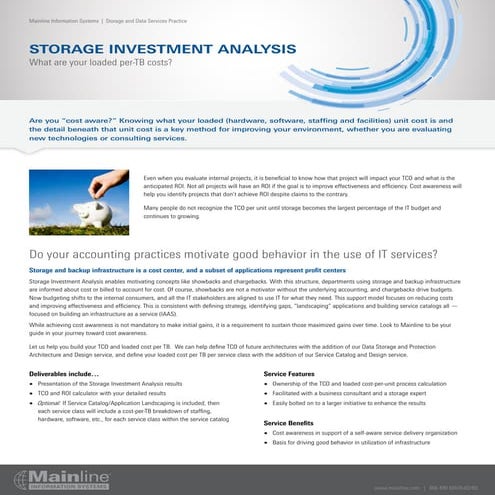 9 Storage Investment Analysis