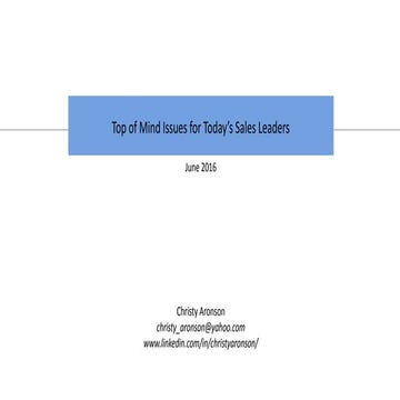 Sales Leader POV 2016Jun LinkedIn