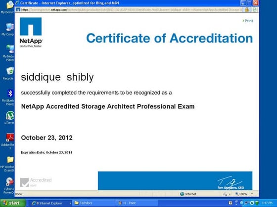NATSP Certificate | PDF