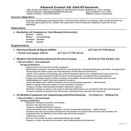Ahmed cv | PDF