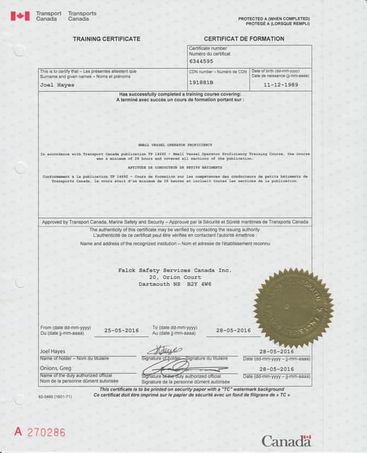 Radio Operators Certificate - Joel | PDF