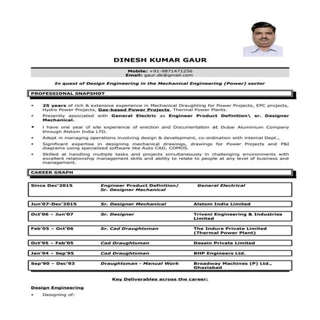DINESH GAUR RESUME CAD DESIGNER MECHANICAL1