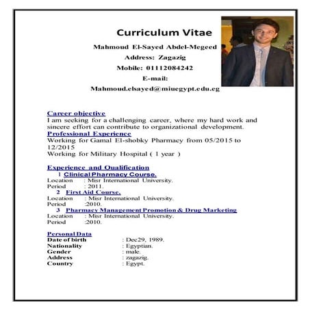 Curriculum Vitae-mahmod