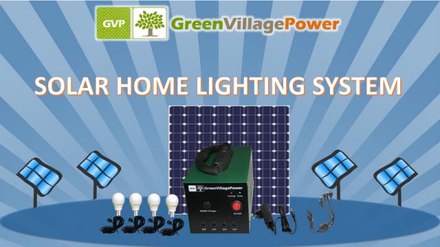 10W Solar Home Lighting System