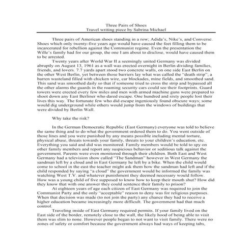 Three Pairs of Shoes