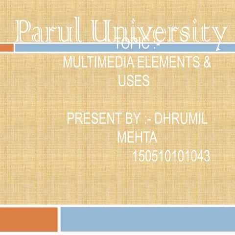 The Multimedia & It's Uses