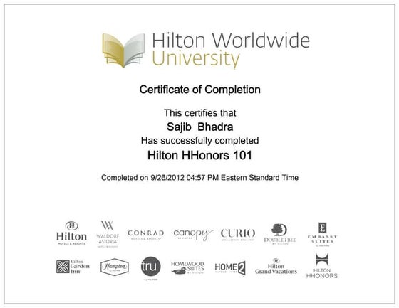 Hilton room service | PDF