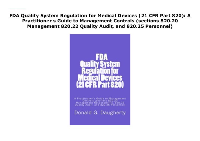 Fda Quality System Regulation