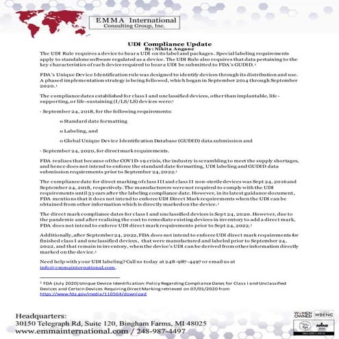 Unique device identification | PDF