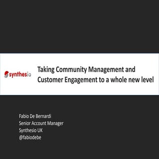 Taking Community Management and Cus...