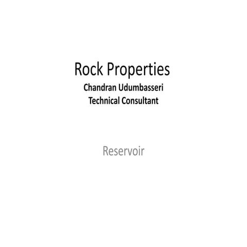Rock properties