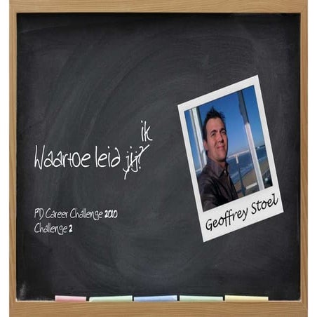 FD Career Challenge - Challenge 2 - Waartoe leid ik