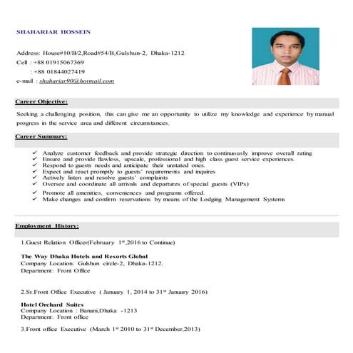 Dewan Resume F & B CV | DOC