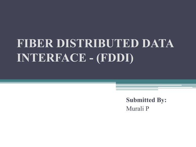 Fddi seminar