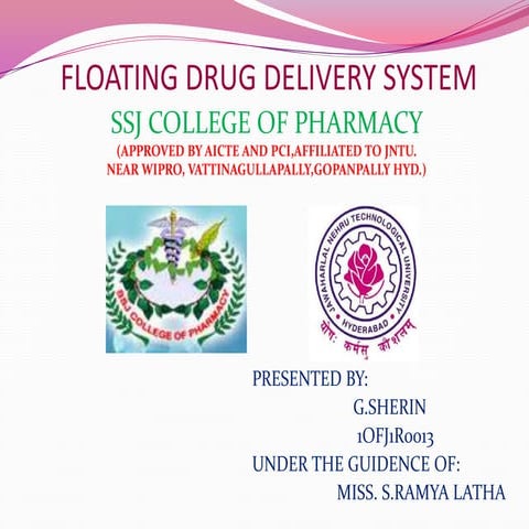 Floating drug delivery system ppt 