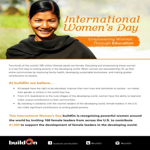 buildOn International Women's Day Info Sheet copy