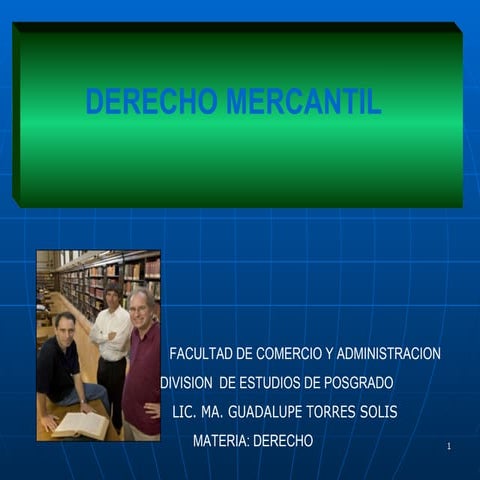 ELEMENTOS DE DERECHO MERCANTIL