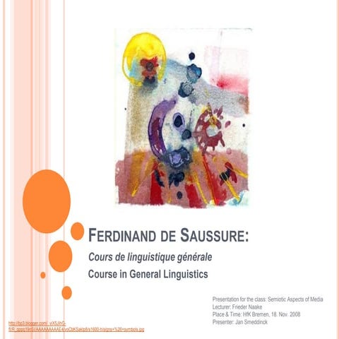 Summary of the Course in General Linguistics