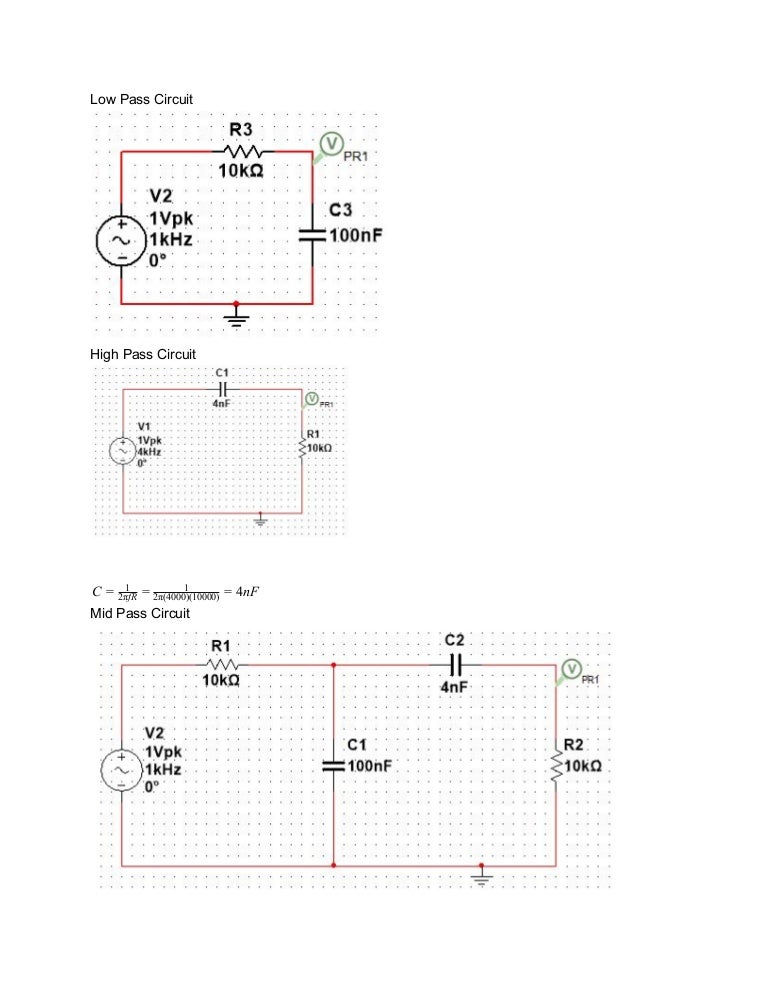 Circuit Theory Audio Filter