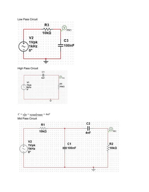 Circuit Theory Audio Filter Circuit Diagram