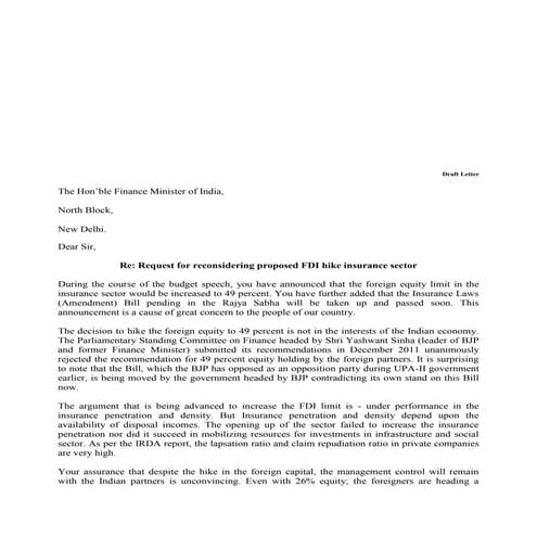 FOREIGN DIRECT INVESTMENT NOTE