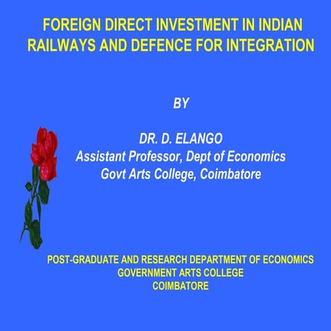 FDI in Indian Defence Sector | PPTX