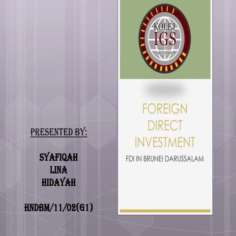 Foreign Direct Investment