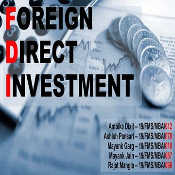 Foreign Direct Investment | PPT