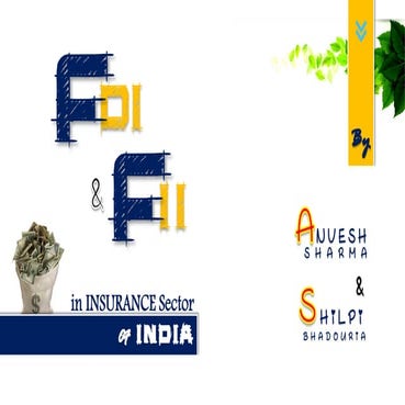 FDI AND FII in Insurance Sector of India | PDF