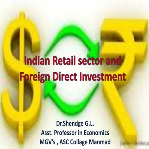 Fdi and r etailing