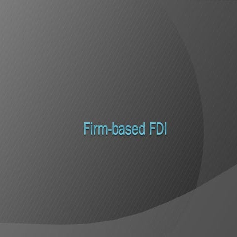 Fdi firmbased