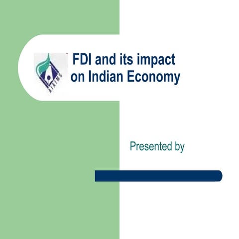 Fdi in india