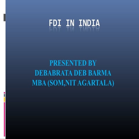 foreign direct investment in india