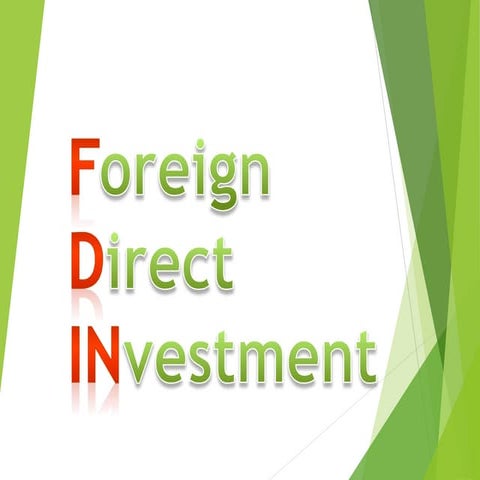 Fdi in india