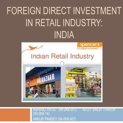 FDI in Multi-Brand Retail Trading