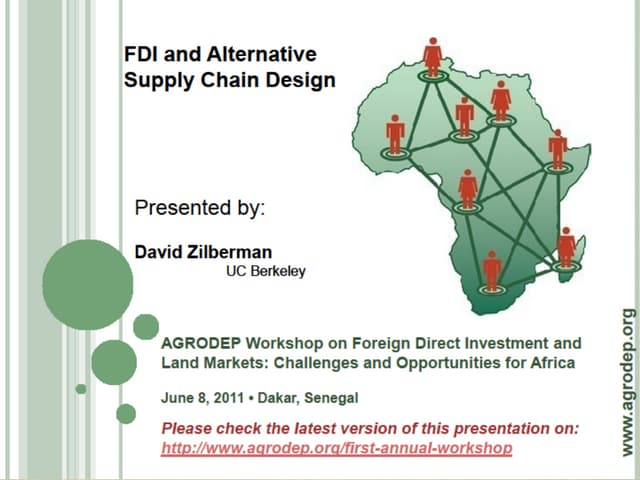FDI and Alternative Supply Chain Design