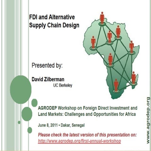 FDI and Alternative Supply Chain Design