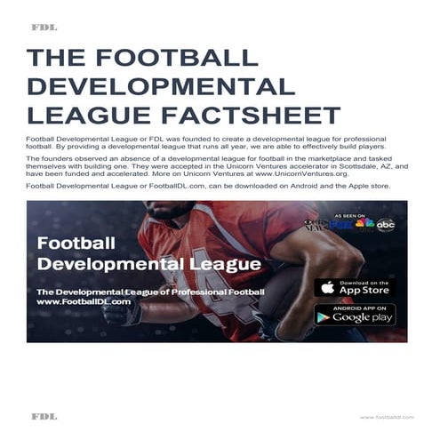 Youth Football Specification Recommendations – NRFGY