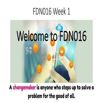 Fdn016a week 1 we have a problem