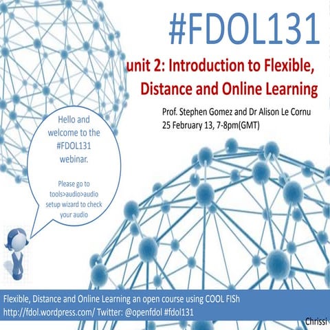 FDOL131 unit 2: introduction to Flexible, Distance and Online Learning with D...