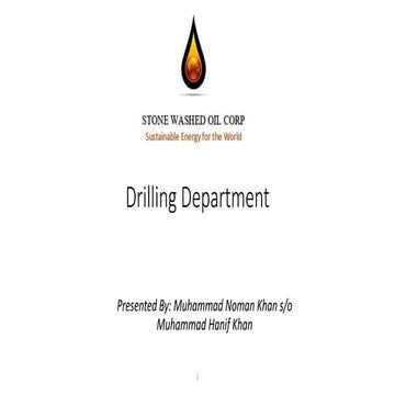 FIELD DEVELOPMENT REPORT PROJECT OF DRILLING DEPT