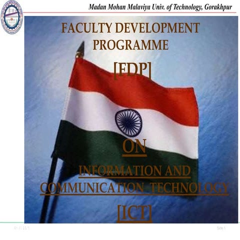 Faculty Development Programme Fdp On Information Communication