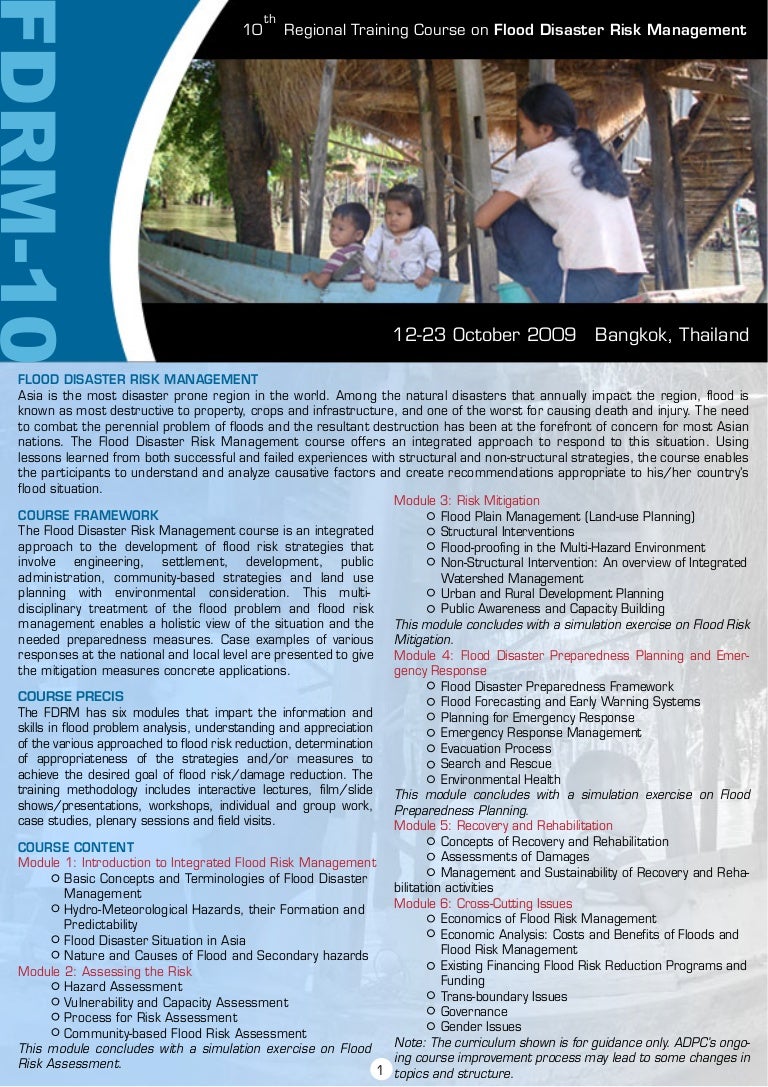 Flood management dissertation picture