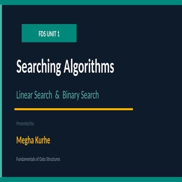 Searching and Sorting Techniques in Data Structure | PDF
