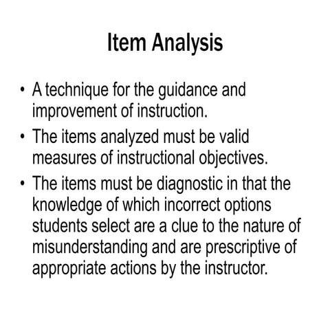 Fdu item analysis (1).ppt revised by dd