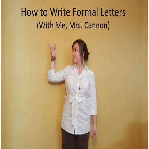 FD WL Formal Letter Writing Presentation