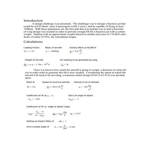SELECTION AND ANALYSIS OF AN AIRFOIL FOR FIXED WING MICRO UNMANNED ...