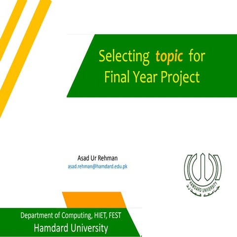 Selecting topic 4 FYP v3