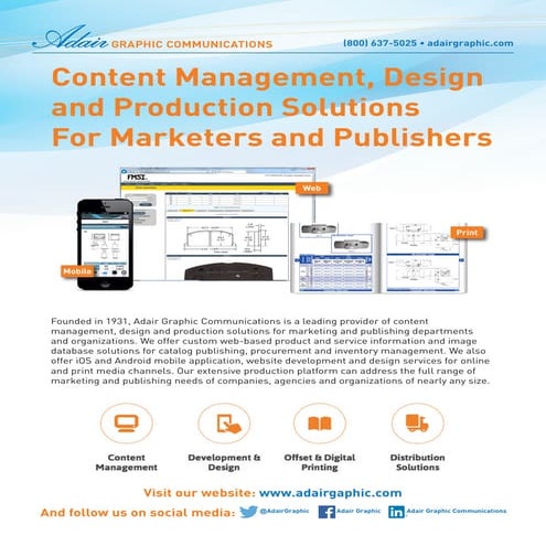 Summary of Adair capabilities